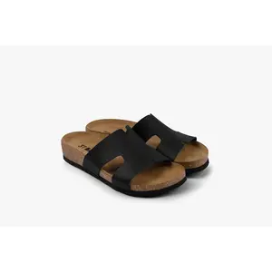 Liora by LEON- Women’s Leather Slide- One‑Piece Leather Comfort Sandal
