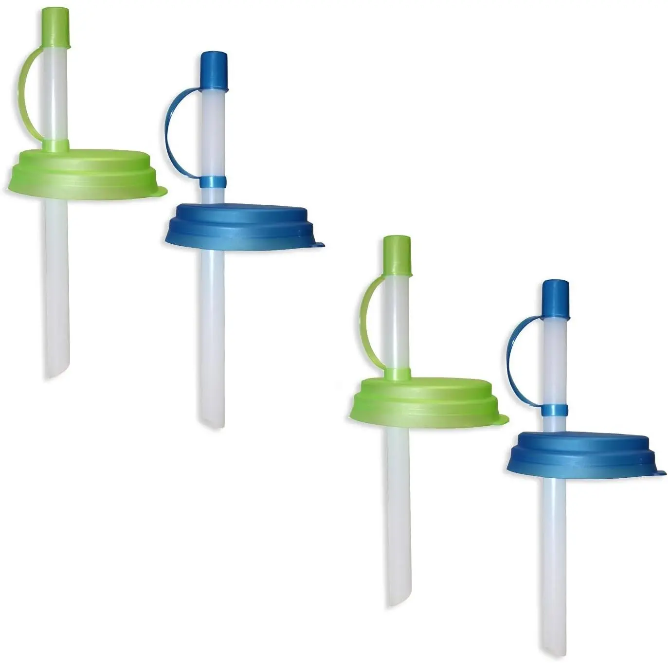 4 Count Sip and Seal Soda Straws for Canned Beverages