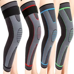 Compression Knee Wrap, 1 Pair Breathable Adjustable Knee Support Sleeve, Sports Knee Protector for Running Jogging Cycling, Knee Brace for Men & Women, Breathable Compression Sleeves