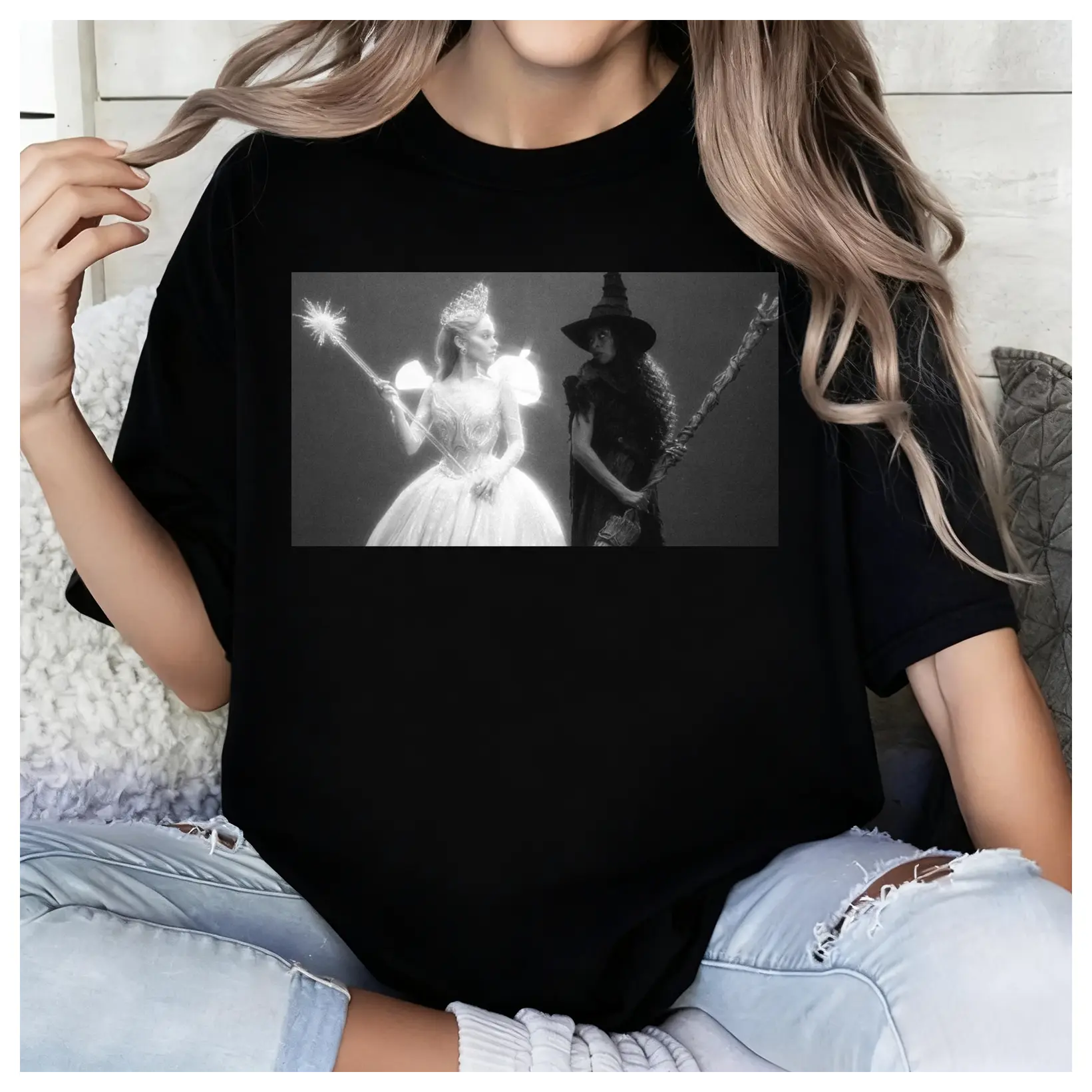Unisex Wicked For Good T-Shirt, Elphaba And Glinda Tee, Retro Broadway Musical Graphic Tee, Wicked Movie Witch Aesthetic, Fan Theater Gift