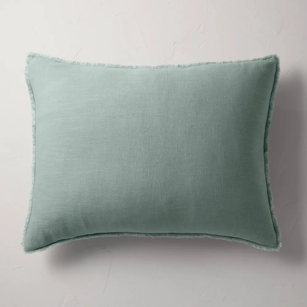 King Euro Heavyweight Linen Blend Throw Pillow Washed - Casaluna