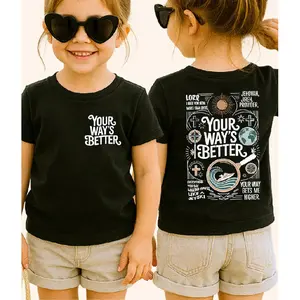 Your Way's Better T-shirt, Christian Religious Proverbs 16:9 Bible Verse Tee, Youth Faith Kids T-Shirt