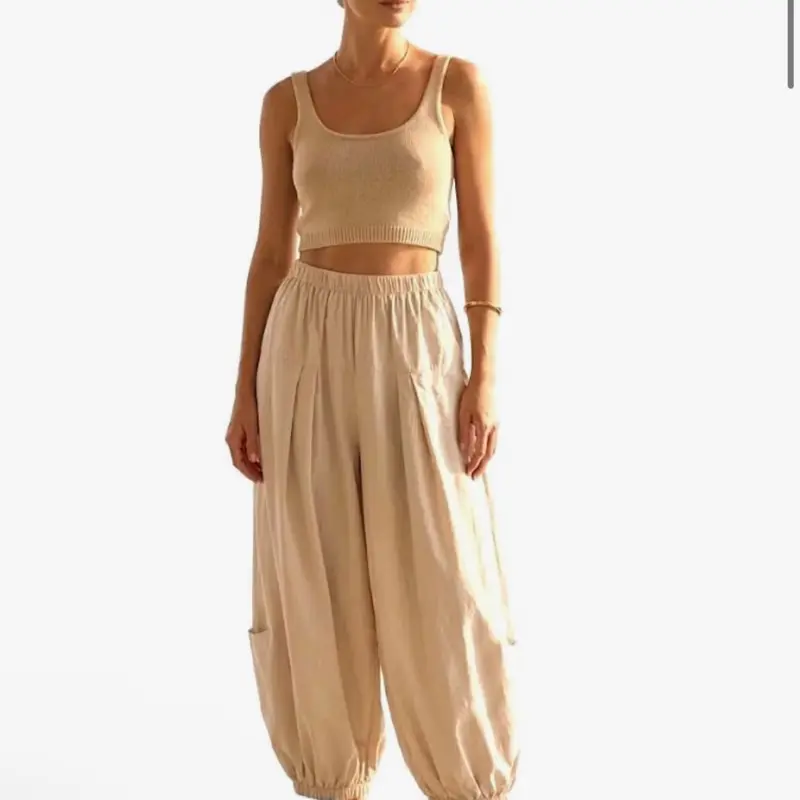Cotton Boho Harem Jogger Pants