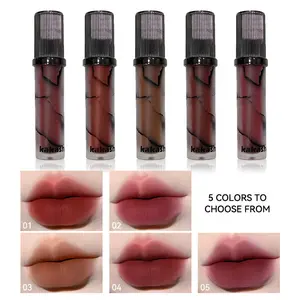 Yuhangyanhuanmei Matte Lipstick, Lip Mud, Velvet Soft Fog Finish, Long-Lasting Makeup, Ideal Gift for Students & Valentine's Day