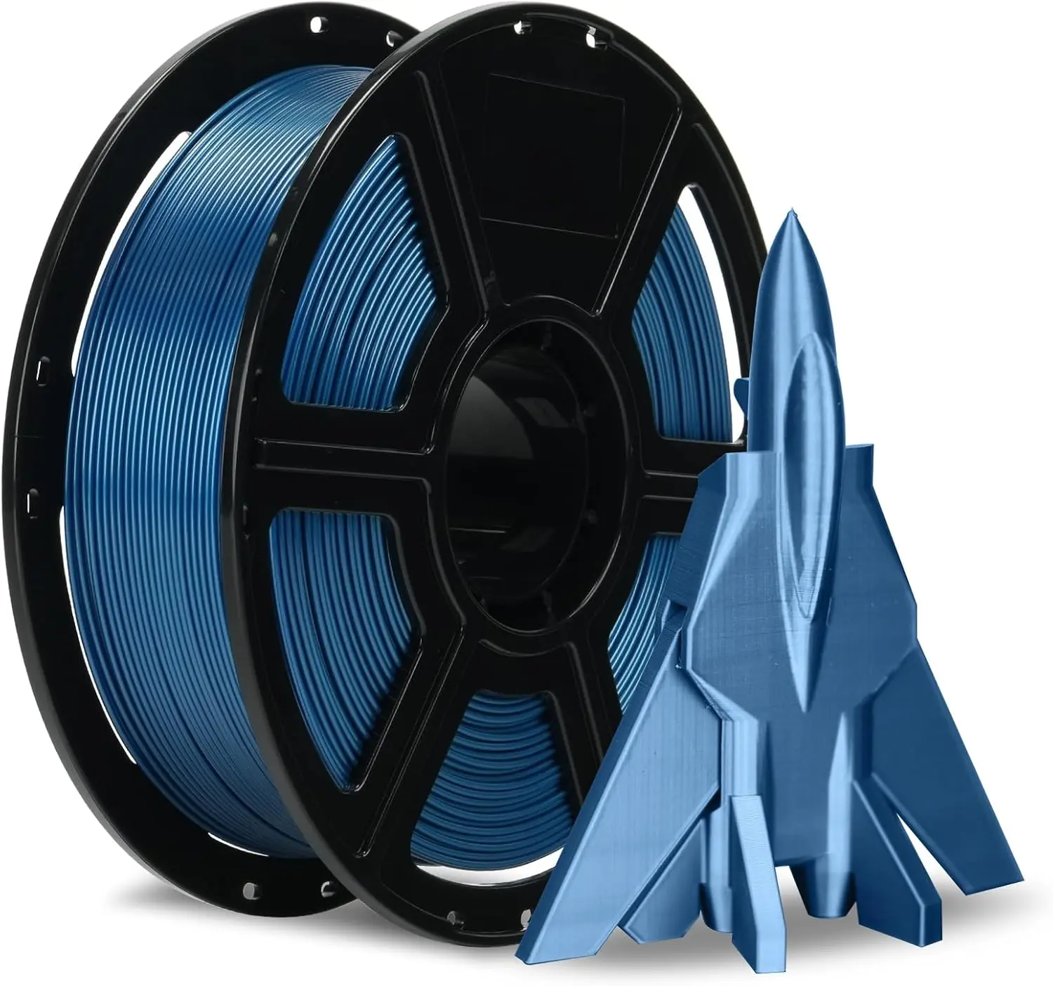 Flashforge Metallic PETG 3D Printer Filament 1.75mm 1kg Spool - Smooth Extrude, Rapid Print, Metallic Look, Fine Detail, Max 600mm/s High Speed Printing, +/-0.02mm Dimensional Accuracy, Dry at 80°C for 4-6 Hours, Fits Most 3D Printers