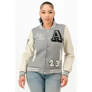 Patch Varsity Bomber Jacket        -50231