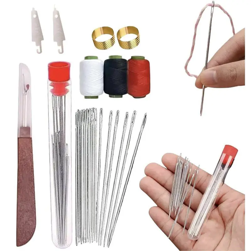 BUY 1 GET 1 FREE 34 Pcs Portable Sewing Repair Kit, DIY Needle & Thread Craft Set, Hand-made Sewing Kit for Beginners, Professional DlY Lovers, Gift forMom, Grandma, Adults