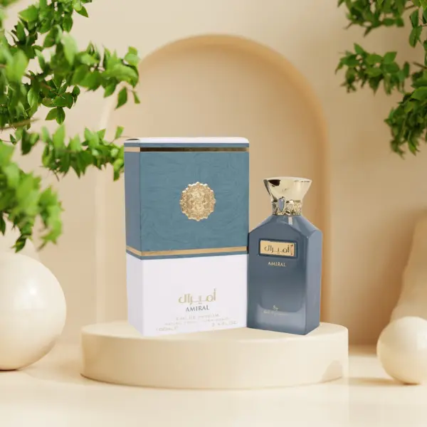 Ard Al Zaafaran Amiral Eau De Parfum Spray 3.4 Ounce Unisex Classic Scent with Lemon Bergamot White Pepper Pink Pepper Ginger Cedar Sandalwood Tonka Bean Vanilla