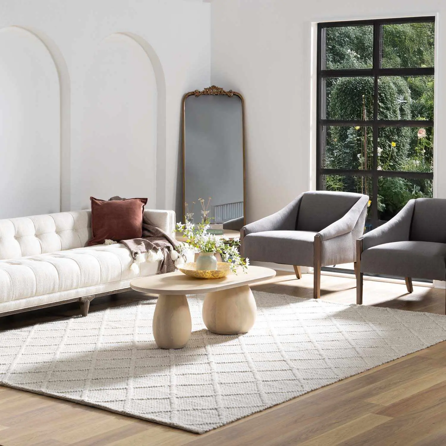 Syosset Beige Trellis Wool-Viscose Indoor Rectangle Area Rug, Home Decor Rugs, Living Room Mat Syosset Beige Trellis Wool-Viscose Indoor Rectangle Area Rug, Home Decor Rugs, Living Room Mat