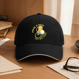 Chizi and Beer I'm Here Billiards Player Baseball Cap Casual Dad