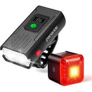 Smart Bike Lights Front and Back, R15 Kit, USB C Rechargeable with Auto Brake Sensing, 500 Lumen Waterproof Bicycle Headlight & Tail Light Set for Night Riding, Long Battery Life for Cycling Safety