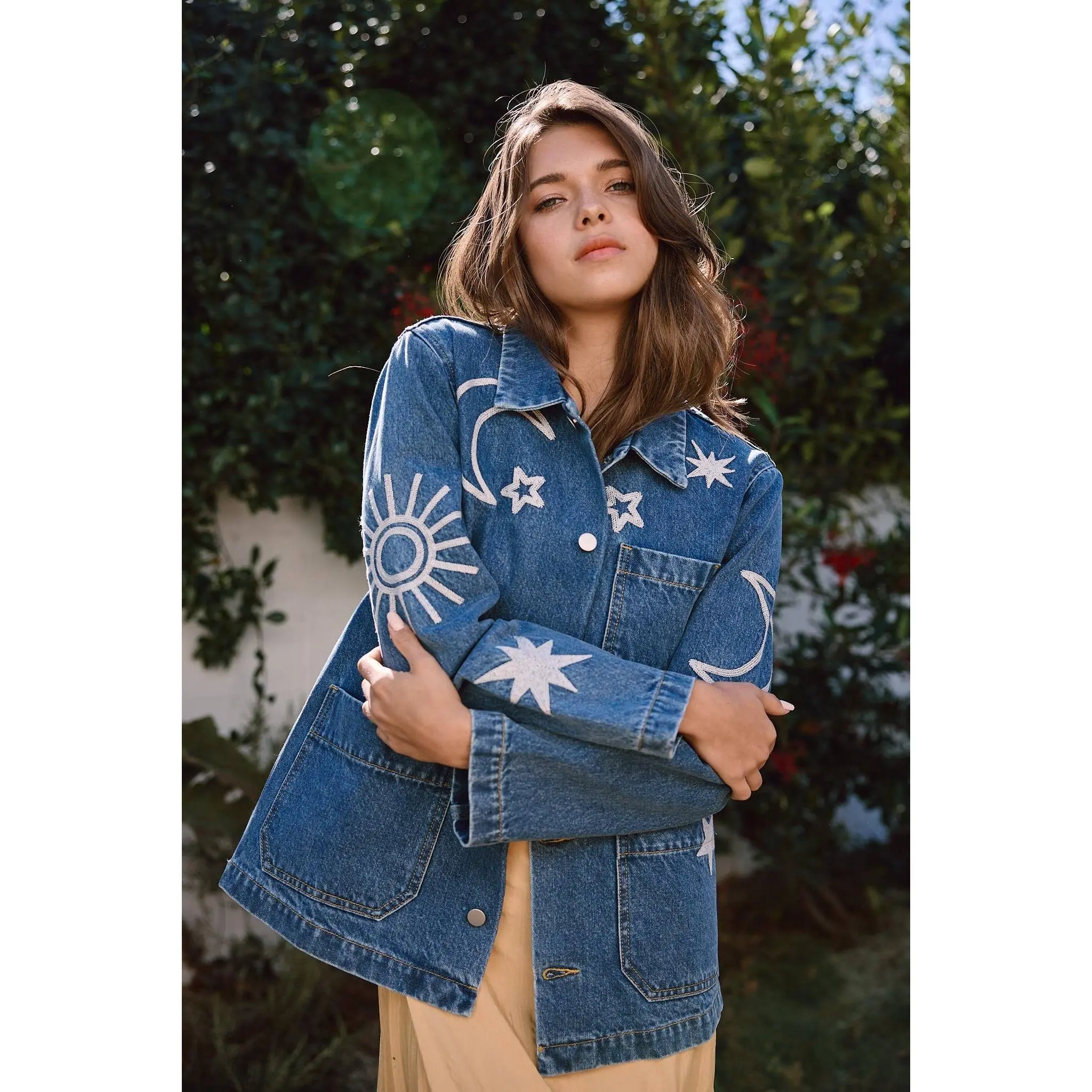 Embroidered Denim Jacket