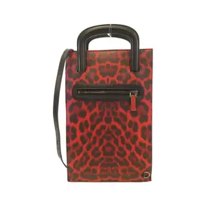Pre-owned christian louboutin Calfskin Shoulder Bags Trick Track Small Calf Clutch Bag