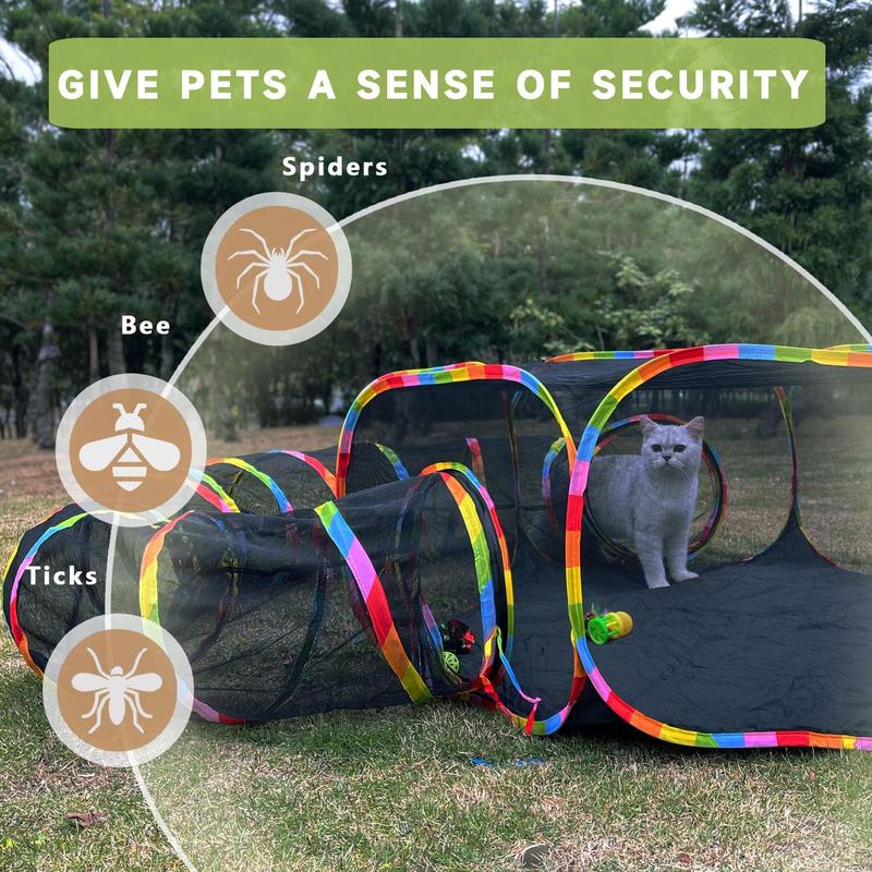 Outdoor Enclosures, Playground Portable Mesh Tent, Outside Circle Playpen Tunnel for Kitty, , Puppy and Small Outdoor Enclosures, Playground Portable Mesh Tent, Outside Circle Playpen Tunnel for Kitty, , Puppy and Small