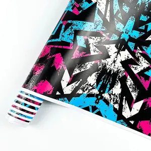 1 Roll Car Graffiti Painting Film, Large-area Car Body Film Protection and Self-adhesive Stickers, Suitable for Car, Motorbike Body, Scooter, Bicycle, Scratch Masking Decoration, Suitable for Vehicle Modification Enthusiasts