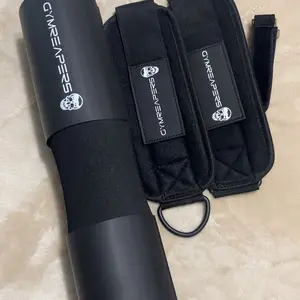 Gymreapers Ultimate Glute Building Duo - Ankle Straps & Barbell Squat Pad for Hip Thrusts, Cable Kickbacks, and Leg Day Workouts