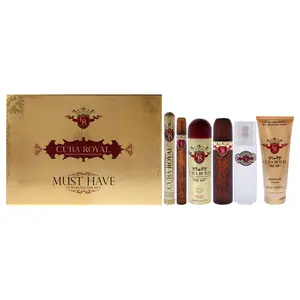 Cuba Royal by Cuba for Men - 5 Pc Gift Set 3.4oz EDT Spray, 1.17oz EDT Spray, 6.6oz Shower Gel, 3.3oz