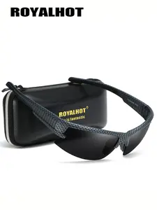 Unisex Simple Style Plain Color Sunglasses, Trendy Casual Rectangle Shaped Sunglasses for Everyday Use, Fashion Accessories for Outdoor Activities