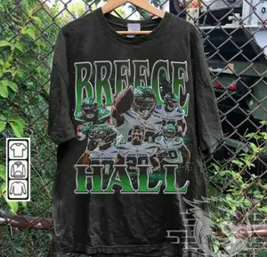 Vintage Breece Hall Football Shirt, Vintage 90s Bootleg Style T-Shirt, Football Shirt, Gift For Women and Men, Unisex Tee