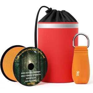 Arborist Throw Line Kit with Slick Rope, Throw Weight, Reflective Storage Bag, Suit for Tree ,Camping, Trimming, Hanging Swing, Forestry Tree Gear for Low and High Limb Throwing