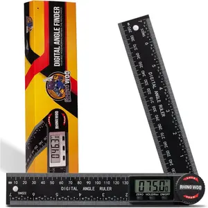 Digital Angle Finder Protractor, Angle Finder Ruler with 7inch/200mm, Angle Measuring Tool for Woodworking/Carpenter/Construction/DIY Measurement(2  Included) (Enhanced ABS)