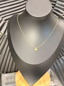 Y shape with Charms 14k Gold necklace