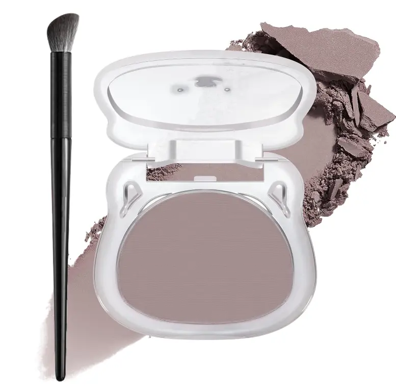 Noerrors Taupe to Mauve Cool Toned Contour Palette for Fair Pale Olive Skin | Matte Grayish Mauve Shade for Natural 3D Sculpt Looks, No Orange Base, Smooth Pressed Powder Texture, Lightweight&Blendable