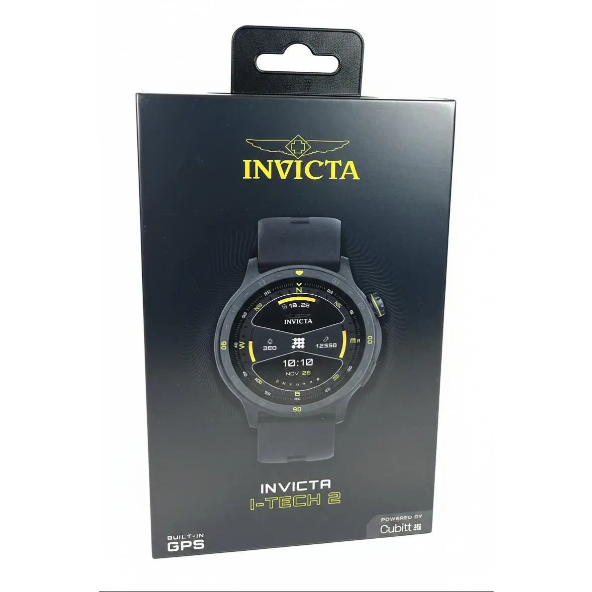 ITECH-004 Invicta Unisex I-Tech 2 Digital Display White Strap 46mm Smart Watch Durable Silicone