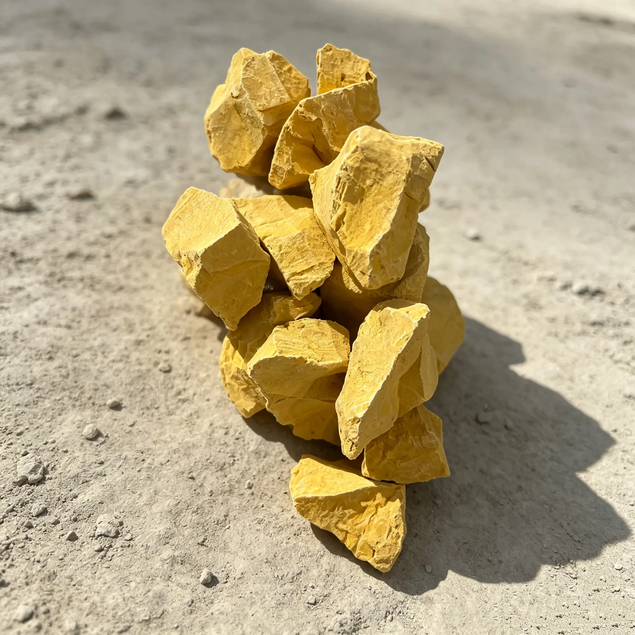 Natural Golden Kaolin Clay Chunks, Food Grade & Cosmetic Grade, Slightly Sticky Texture, 7Oz (200g)