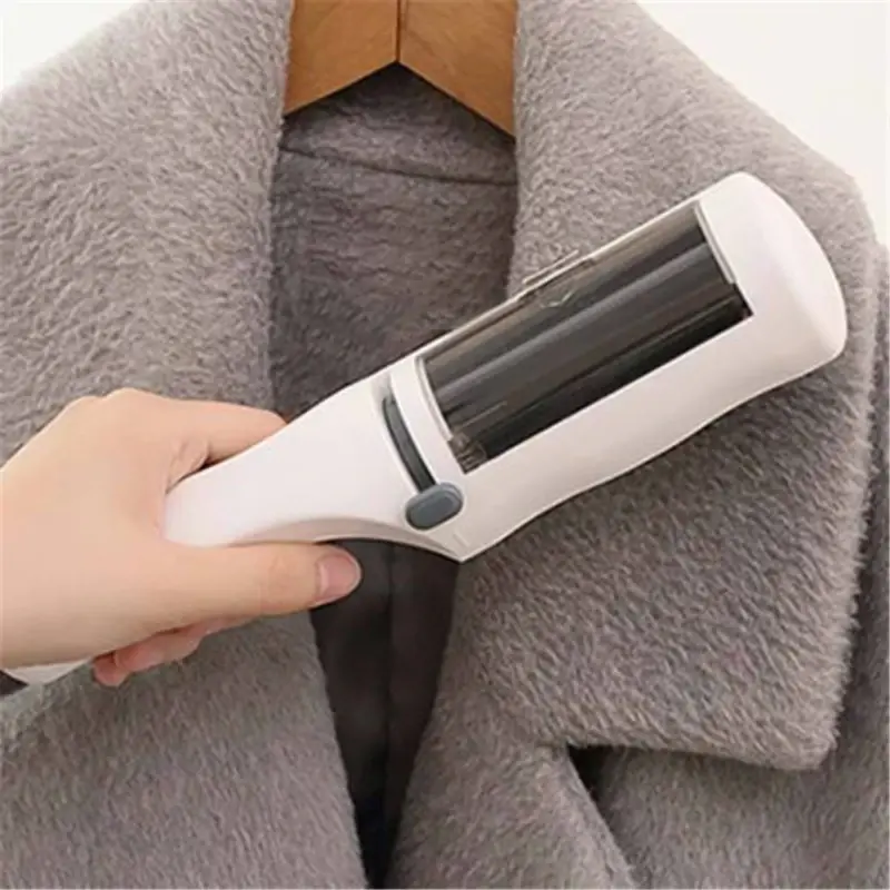 Left-Handed Battery-Powered Eco-Friendly ABS Plastic Lint Roller & Pet Hair Remover Brush - Reusable, Washable, Compact, Fabric-Gentle, Travel-Friendly, Electrostatic, Effortless Cleaning Single Item with Batteries for Clothes, Furniture, Gentle On Fabric
