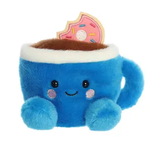 Palm Pals Adorable Tariq Coffee & Donut 5 inch Mini Soft Plush Collectable Stuffed Animal