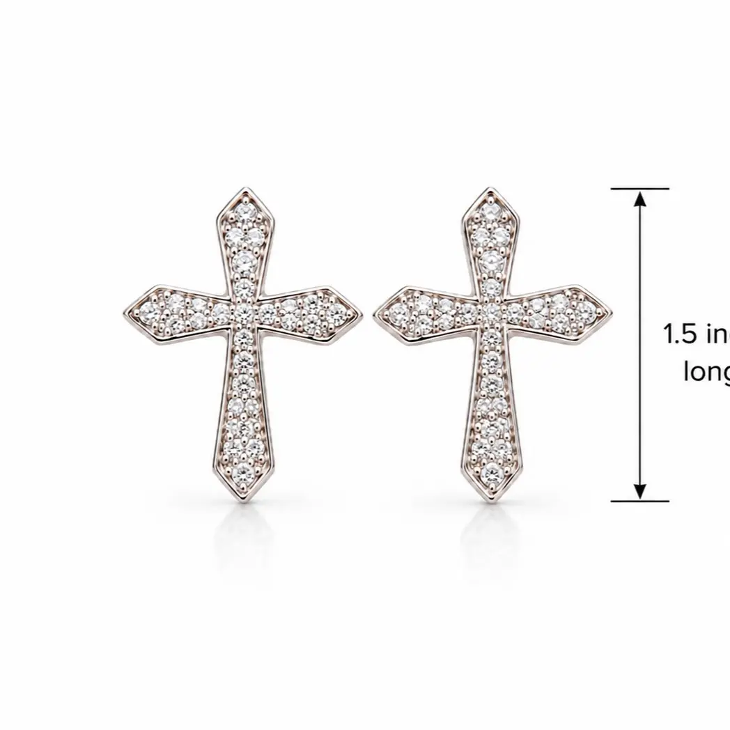 Cross Stud Earring