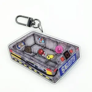 REPO Cart Double Sided Acrylic Shaker Keychain