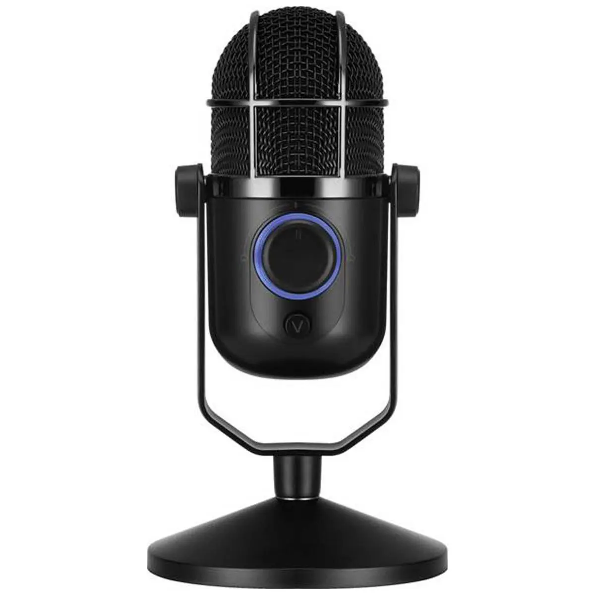 Thronmax MDrill Dome USB Microphone with Tabletop Stand, Jet Black