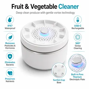 Fruit and Vegetable Washing Machine, Wireless Portable Food Purifier, Automatic Vegetable Cleaner Device for Fruits, Meat & Tableware, Kitchen Gadgets Gifts