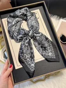 Women's Paisley Print Square Scarf, Boho Style Hair Band, Boho Style Shawl, Fashionable Hair Accessories for Women & Girls, Casual Versatile Scarf for Daily Wear