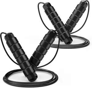 Pro Speed Jump Rope – 2 Pack (Adjustable Steel Cable)