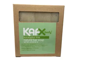 KAFX Body Eucalyptus Lime Natural Soap Organic Cleansing Daily Blend with Olive Oil & Shea Butter 4.5 oz