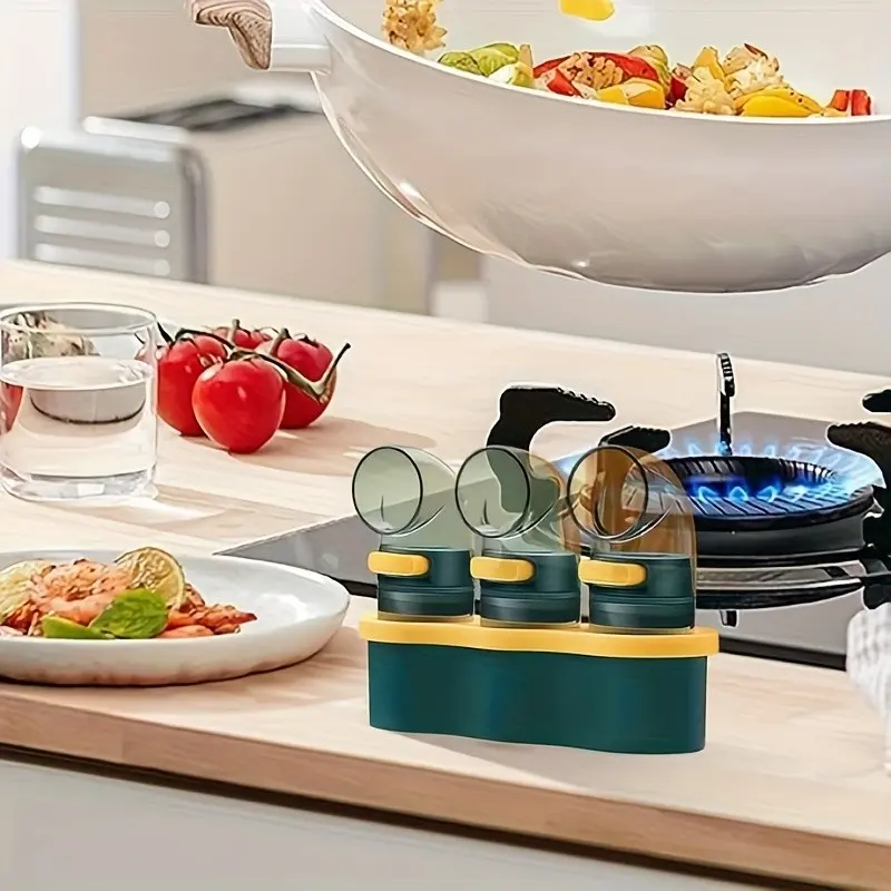 Quantitative Seasoning Bottle Salt Shaker Spice Dispenser Container, Home Kitchen Salt Control Bottle, Essential Cooking Utensil