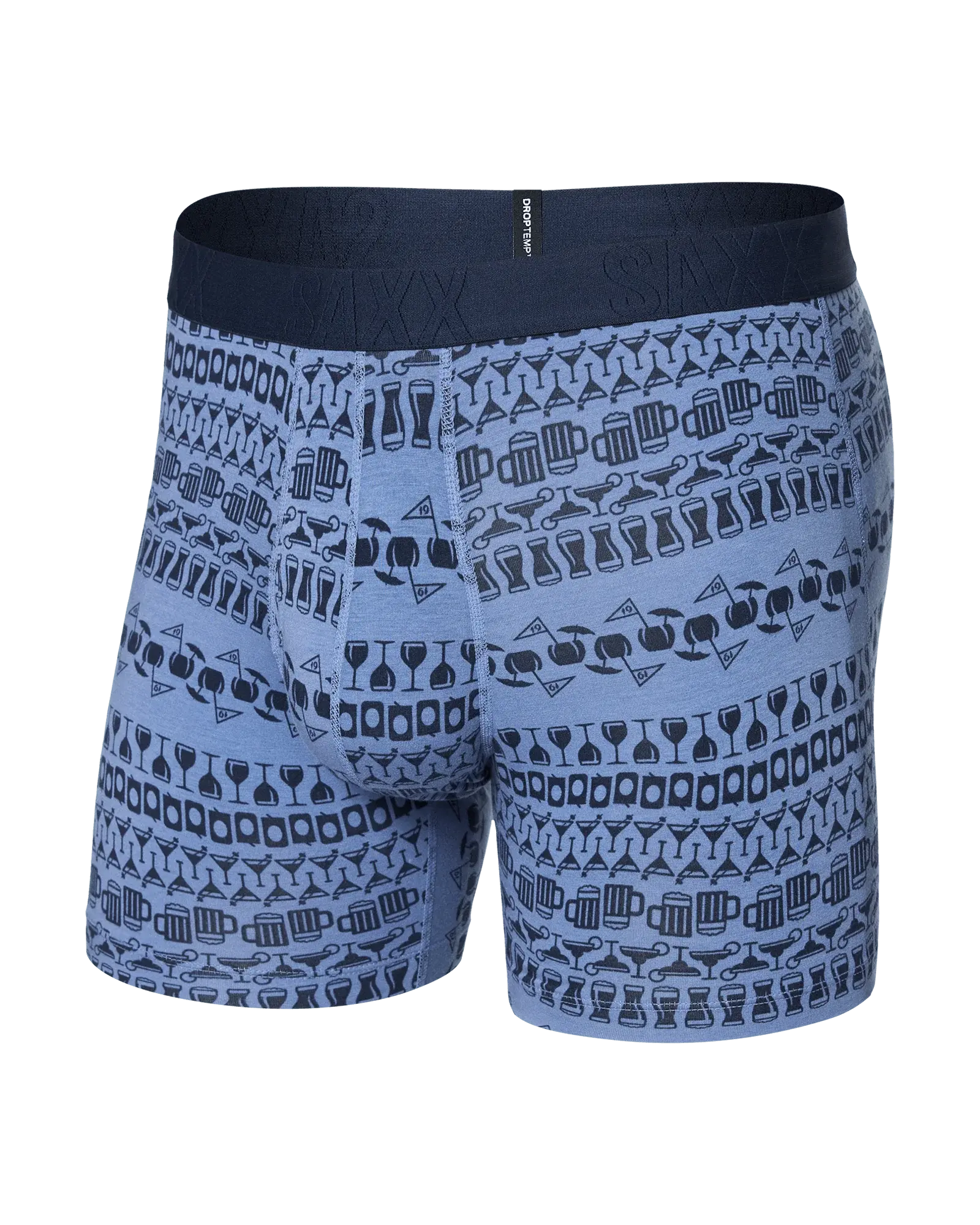 SAXX DropTemp® Cooling Cotton Boxer Brief – Hole Stripe