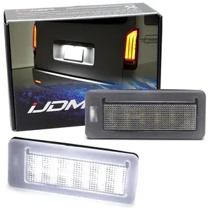 iJDMTOY Xenon White Full LED License Plate Light Kit For Dodge 2015-2022 RAM ProMaster City (Not For Cargo Van), Powered By 18-SMD LED Diodes