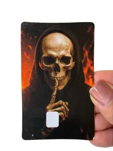 Dark Aesthetic Skeleton Credit Debit Card Skin Personalized Anime Horror