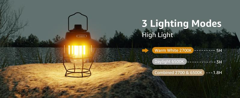 Lepro Vintage LED Camping Lantern Rechargeable, Power Bank, Christmas Decorations, Retro Style, Classic Railroad Lantern with Dimmable Control, Portable Hanging Tent Light for Camping, Power Outages