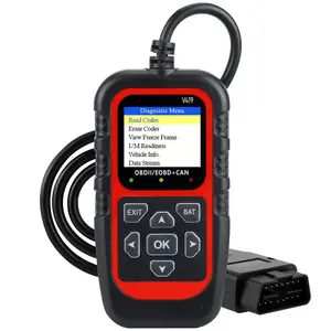 2026 New Upgraded OBD2 Scanner | Automotive Diagnostic Tool. Supports checking engine malfunction lights, clearing trouble codes, real-time data streaming, I/M readiness indicator, vehicle information access and voltage testing.