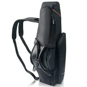 Alto Saxophone Case - 2-in-1 Padded Backpack Gig Bag with Flute Pocket, 20mm Soft Padding Lightweight Protective Carry Case for Saxophone Players
