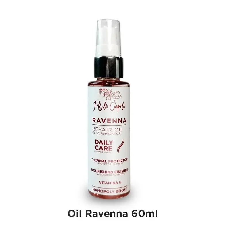 I BELLI CAPELLI Ravenna Repair Oil, Split End Deep Care Treatment for Textured & All Hair Types, Cruelty-Free Hydrating Moisturizing Heat Protectant with Macadamia Oil, 60ml/2.0 fl.oz, Adult Use (Apply To Ends)