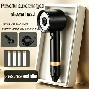 Filtered Shower Head with Handheld, High Pressure Water Flow and Multiple Spray Modes Shower Head with Filter,  Clog Nozzles, Adjustable Bracket .     Power Wash for Hard Water,Showerhead with ON/OFF Switch for Pets Bath ， Family Daily Shower