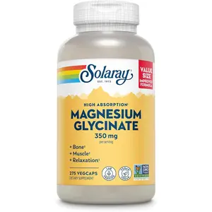 Magnesium Glycinate Capsules | High Absorption Chelated Magnesium | Muscle & Heart Support | Vegan (275 Capsules)