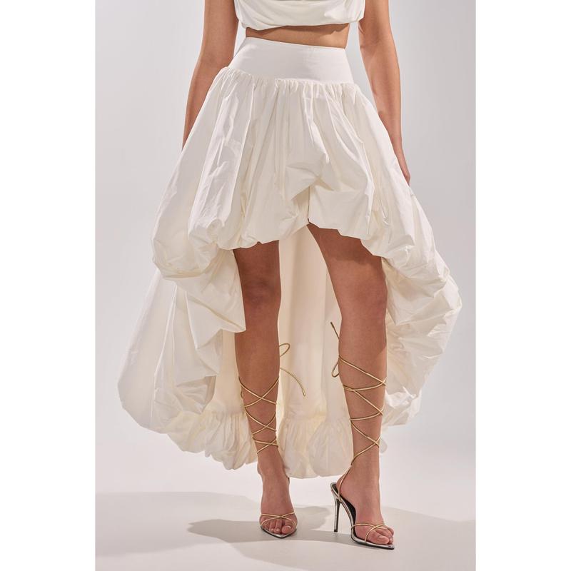 THE BIGGER THE BETTER HIGH LOW MAXI SKIRT