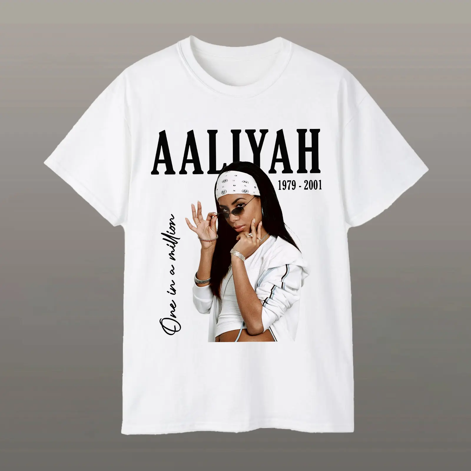 Aaliyah One In A Million Memorial T-Shirt – Y2K Queen of R&B Tee Vintage Fashion
